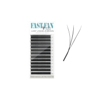 RZĘSY FAST FAN GOTOWE KĘPKI W style YY 8mm-14mm 3D MIX C