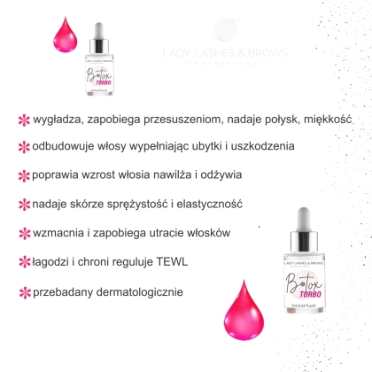 Profesjonalna  odżywka do rzęs i brwi Keratin B-TOX  3 STEP Lami/Lift 7ml 10 szt