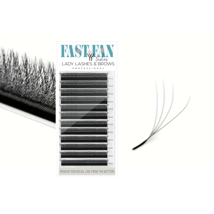 RZĘSY FAST FAN GOTOWE KĘPKI W style YY MIX 8mm-14mm 4D C
