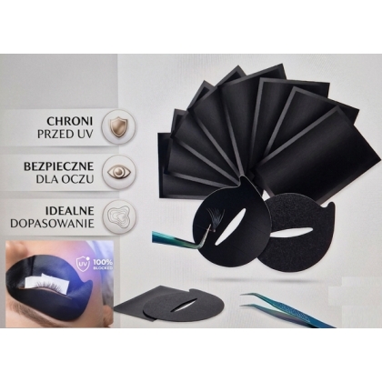 Płatki UV INNOVATIVE  jednorazowe płatki ochronne na dolną i górną powiekę 2w1 1 para 2szt