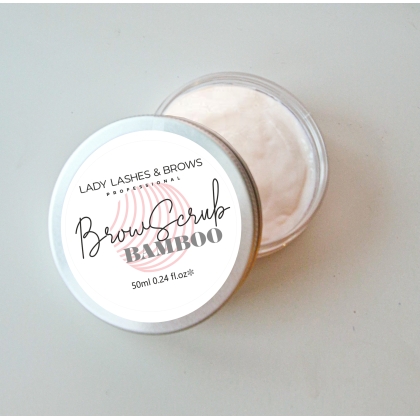 Kremowy peeling do skóry brwi Brow Scrub Bamboo 50ml