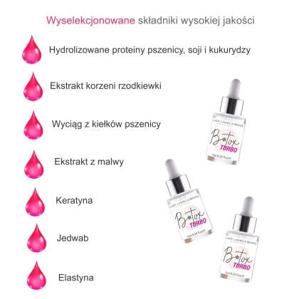 Profesjonalna  odżywka do rzęs i brwi Keratin B-TOX  3 STEP Lami/Lift 7ml 10 szt