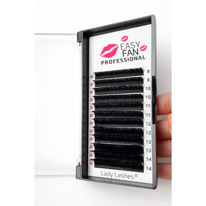 Rzęsy dwurzędowe Easy Fan 0.07 C, CC, D, DD, L, LU, M MIX