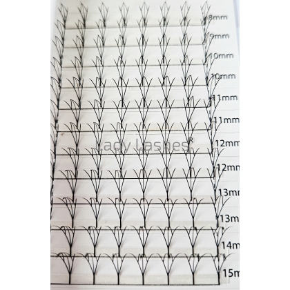 ELF LASHES KĘPKI FAST FAN MIX 8mm-15mm C CC delikatne