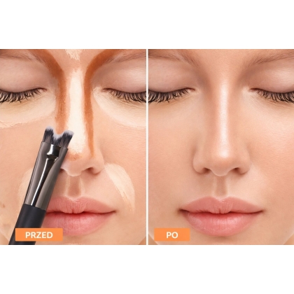 Pędzel  do konturowania i rozświetlania nosa 'wyszczupla' nos