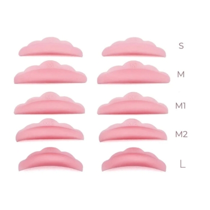 Profesjonalne Formy Silikonowe PINK Lift wałeczki do liftingu laminacji rzęs Profesjonalne Formy Silikonowe PINK Lift wałeczki do liftingu laminacji rzęs
