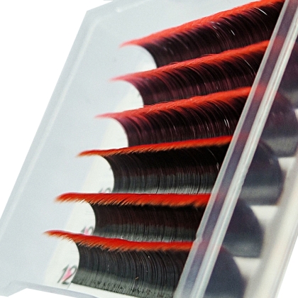 Rzęsy dwurzędowe Easy Fan BERRY LOVERS OMBRE MINI