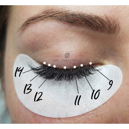 Biały długopis chirurgiczny do oznaczenia powieki przed stylizacja rzęs