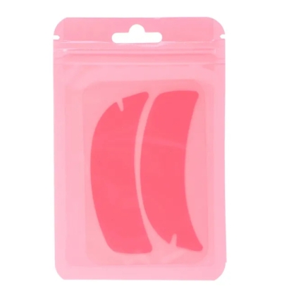 Wielorazowe płatki do powieki z silikonu medycznego 1 para PIÓRKO pink