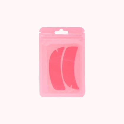 Wielorazowe płatki do powieki z silikonu medycznego 1 para PIÓRKO pink