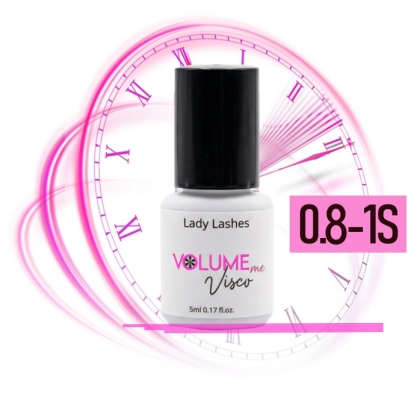 PROFESJONALNY KLEJ DO RZĘS Volume Visco 0.8-1sec 5ml dla gotowych kepek i EasyFan gęstszy