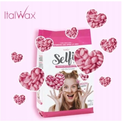 Delikatny hipoalergiczny wosk twardy ITALWAX do depilacji wrażliwej miejsc na twarzy 100g