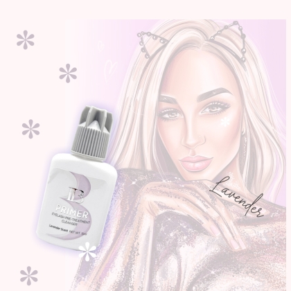 Primer I-Beauty mocno odtłuszcza rzęsy 15 ml lawendowy