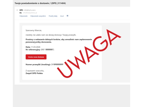 Uważaj na maile tego typu!