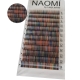 Kolorowe rzęsy NAOMI 0.07C  MIX TĘĆZOWE